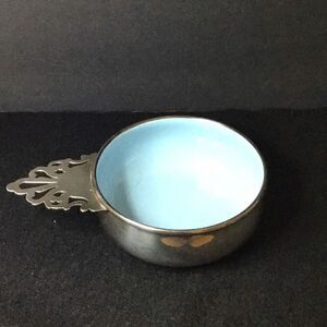 Bowl vintage babies first bowl lined vintage silver by Reed and Barton